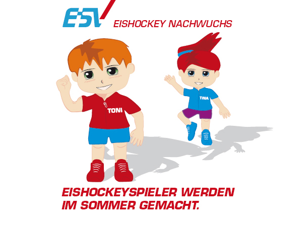 Eishockeyspieler werden im Sommer gemacht