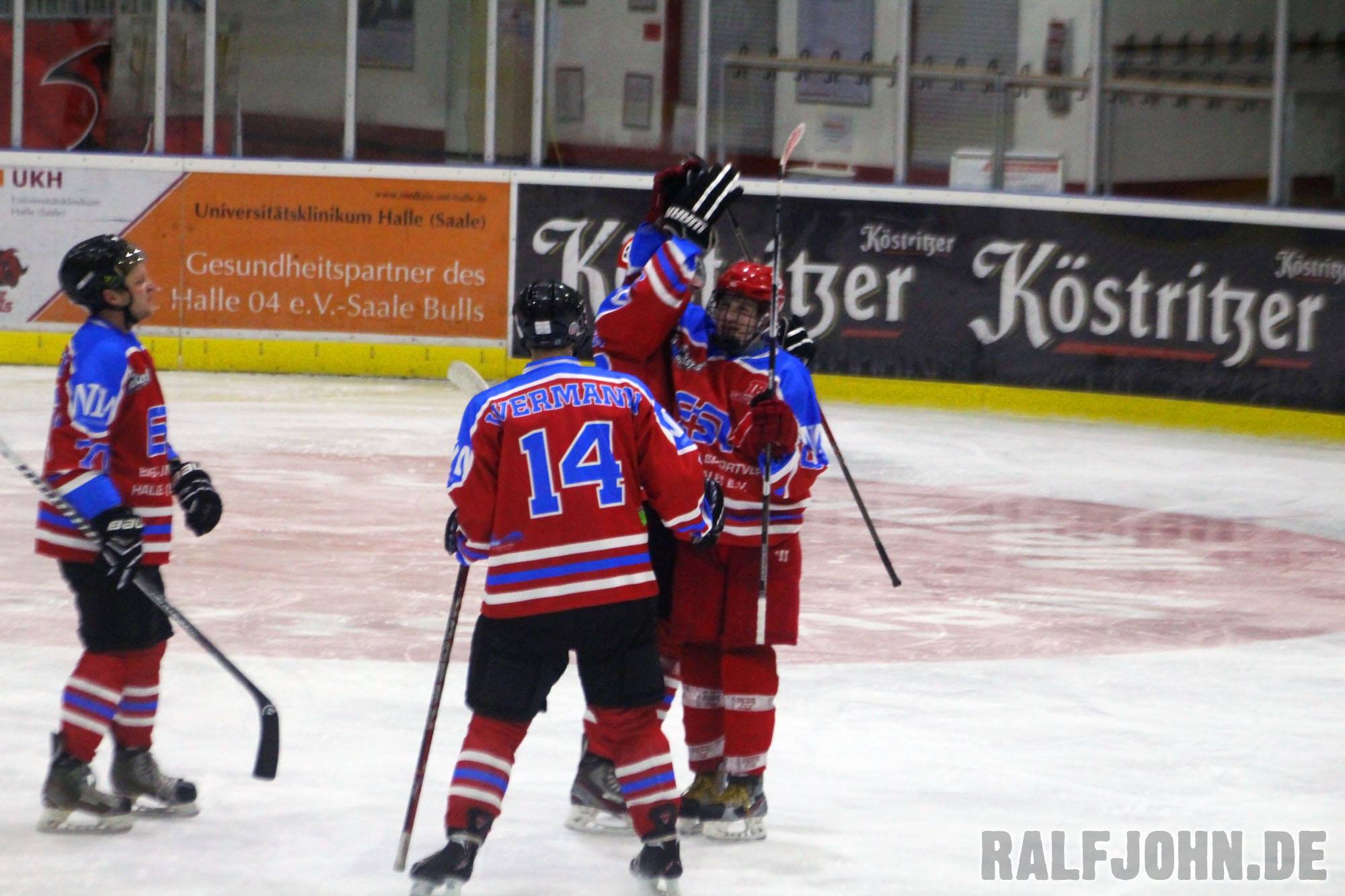 Saale Bulls 1b gegen Ice Rebels