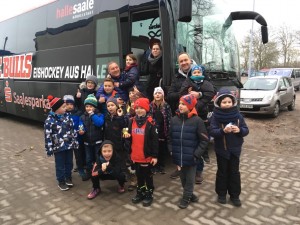 An und Heimreise im Saale Bulls Bus